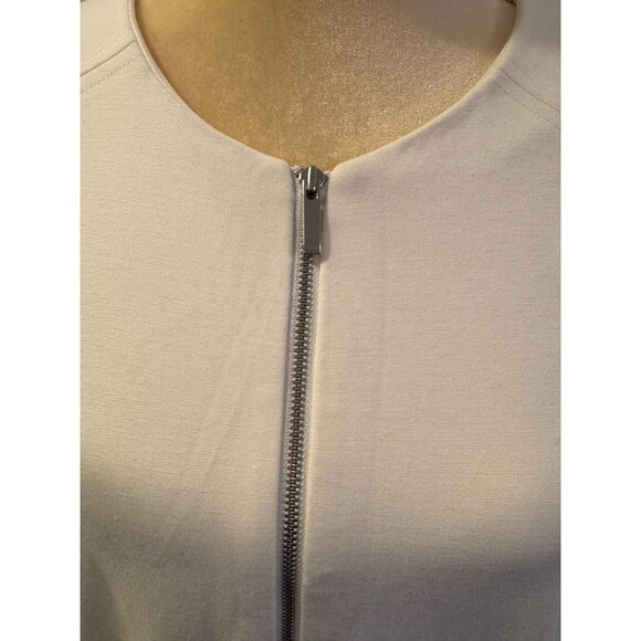 Chicos White Tunic Womens Sz. 1 (Chicos) Medium Zip up Great Condition - Picture 4 of 10